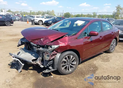 2015 Honda Civic Ex из США, поврежденный, VIN 19XFB2F82FE098722